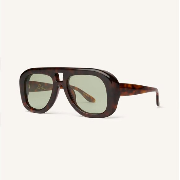 dezi | pusha | oversized aviator sunglasses | tortoise | woman owned - Picture 6 of 8